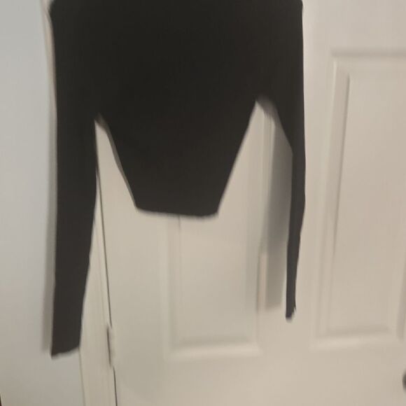 Princess Polly Black Ribbed Zip-Up Top - Picture 5 of 5